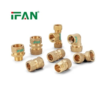 Phụ kiện nén đồng thau IFAN Hệ thống ống nước PE