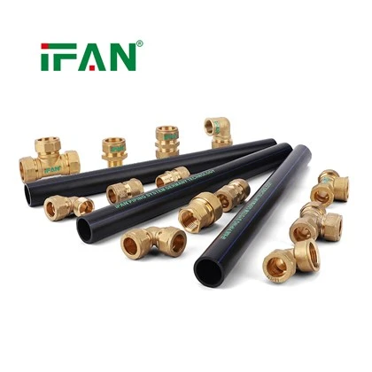 IFAN Sản xuất Phụ kiện nén bằng đồng thau cho hệ thống đường ống HDPE